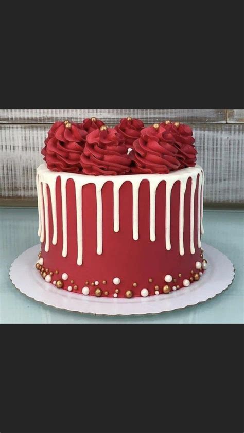 Make A Bold Statement With Red Cake Decorations Perfect For A Vibrant