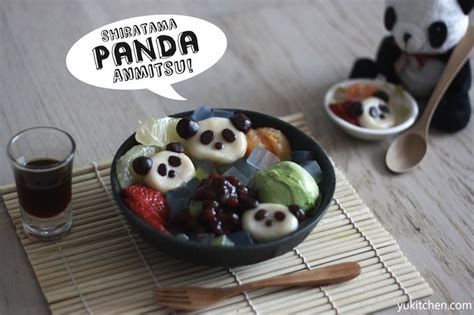 panda shiratama anmitsu recipe recipes asian desserts food