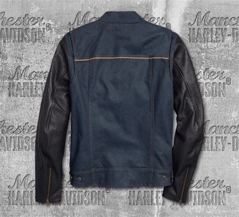 Men's harley davidson motorcycle blue denim jacket. Harley-Davidson® Men's Arterial Denim Riding Jacket 98122 ...