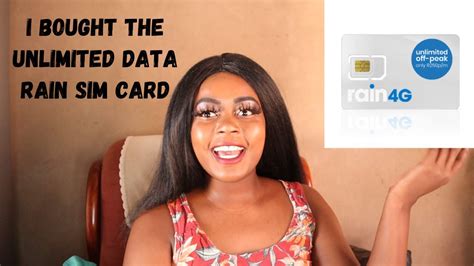 How I Purchase The Rain Sim Card South African Youtuber Youtube