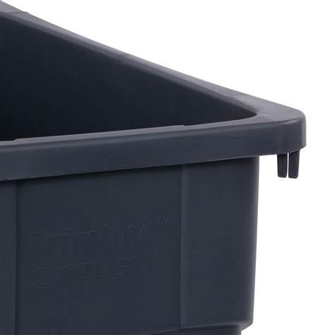 Carlisle 34201523 15 Gallon Commercial Trash Can Plastic Rectangular