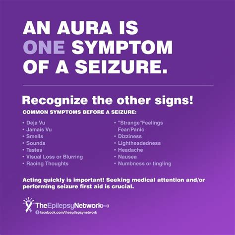 an aura is one symptom of a seizure recognize the other signs epilepsy awareness month