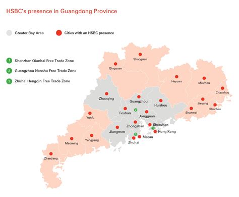 Guangdong Hong Kong Macao Greater Bay Area Map