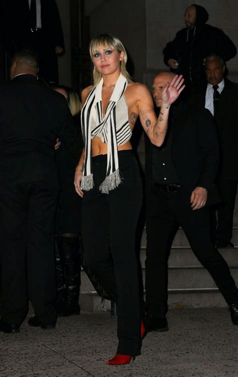 Miley Cyrus Has A Nip Slip In A Silk Top Arriving At The Bowery Hotel