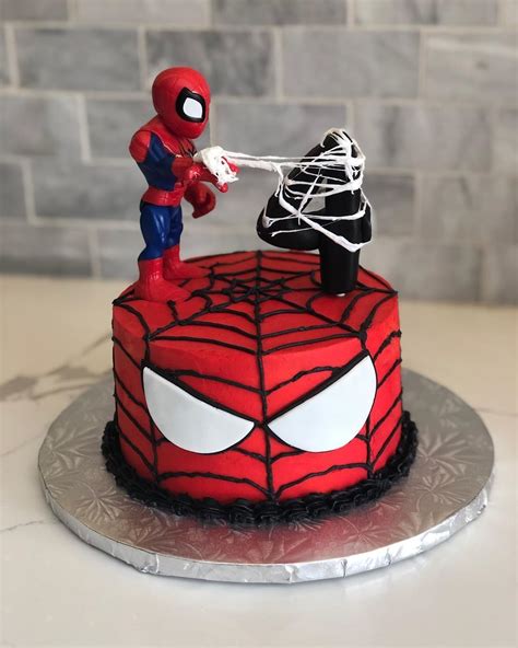Spiderman Birthday Cake Marvel Birthday Party Spiderman Party