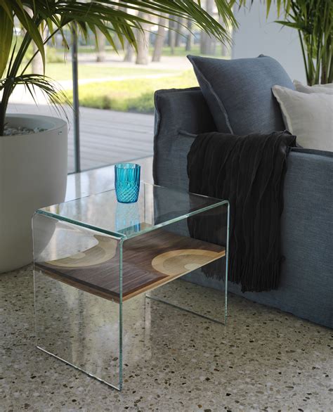 Horm Bifronte Bedside Table Transparentnatural Wood Made In Design Uk