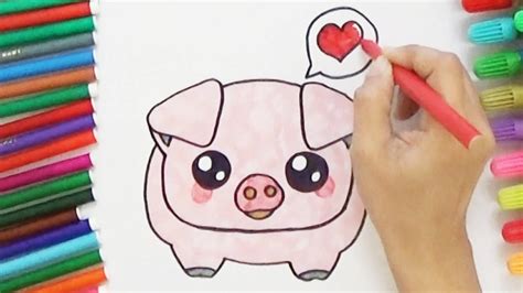 How To Draw A Cute Pig Cute And Easy Bodraw Youtube
