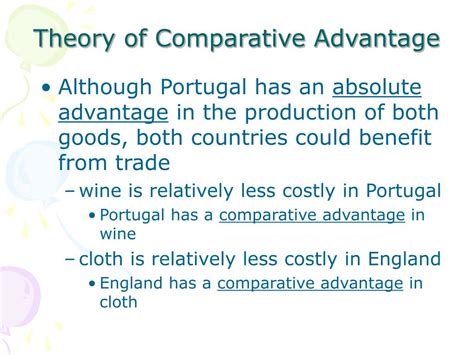 Ppt Theory Of Comparative Advantage Powerpoint Presentation Free