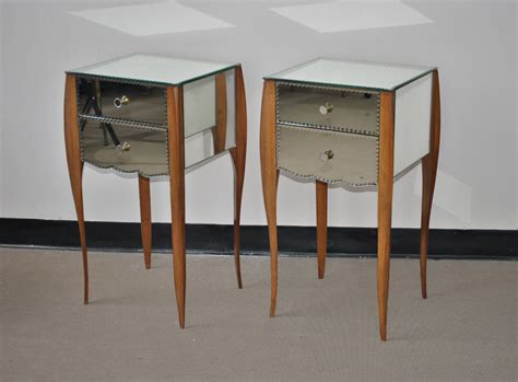 Art Deco Mirrored Bedside Tables In Shop Home