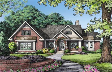 One Story Brick Ranch House Plans One Story Ranch Modular Home Brick