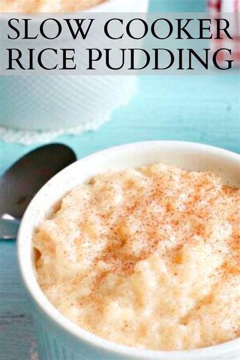Crockpot Rice Pudding Recipe Crock Pot Desserts Rice Pudding