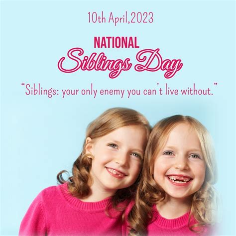 copy of happy national siblings day sibling day post postermywall