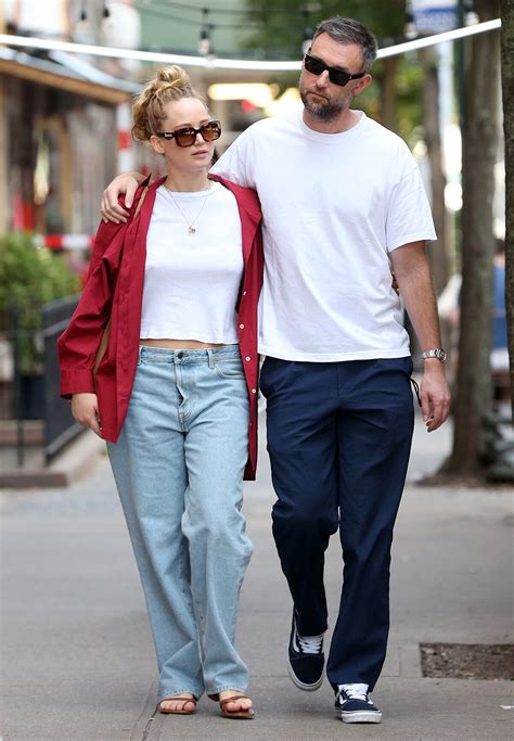 Jennifer Lawrence And Husband Cooke Maroney Match While Out For