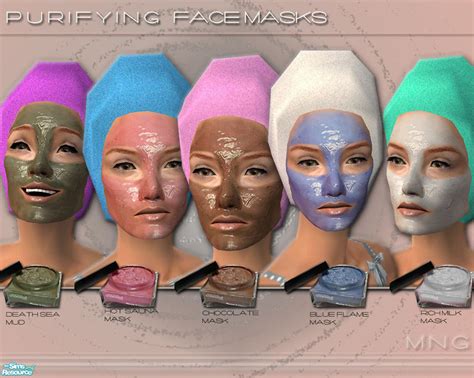 The Sims Resource Purifying Face Mask Set