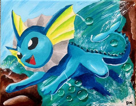 Vaporeon Painting Pokemon On Canvas Paintings And Prints