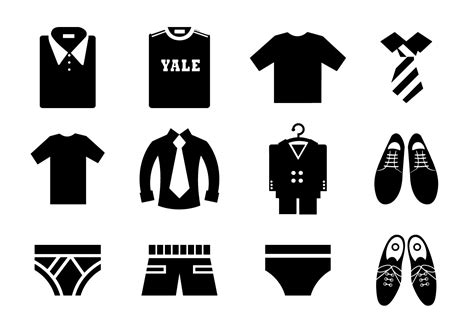 Male Clothing Vector Icon Pack Download Free Vectors Clipart