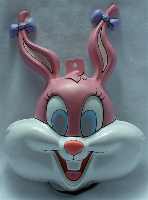 tiny toons babs bunny halloween mask pvc warner bros bugs pink cartoon the wild robot