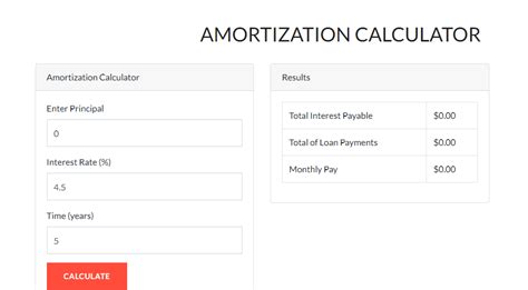 Amortization Calculator Pitchwall