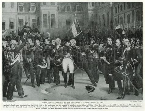 Napoleons Farewell To His Generals At Fontainebleau 1814 Stock Image