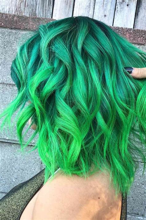 30 Sexy Green Hair Ideas To Try Love Hairstyles Pulp Riot Hair Color Bob Hair Color Vivid