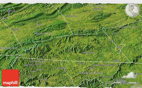 Satellite 3d Map Of Grayson County