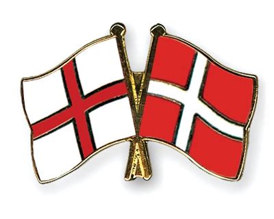 England vs denmark team news. Crossed Flag Pins England-Denmark Flags