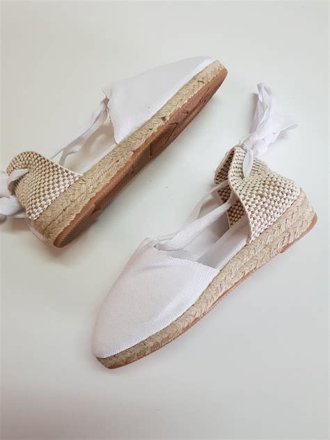 Lace Up Espadrilles Mini Wedges Organic Vegan Sustainable Lace Up