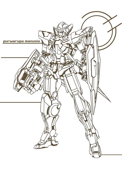 Gundam Lineart Detailing By Penjol On Deviantart Gundam Animation