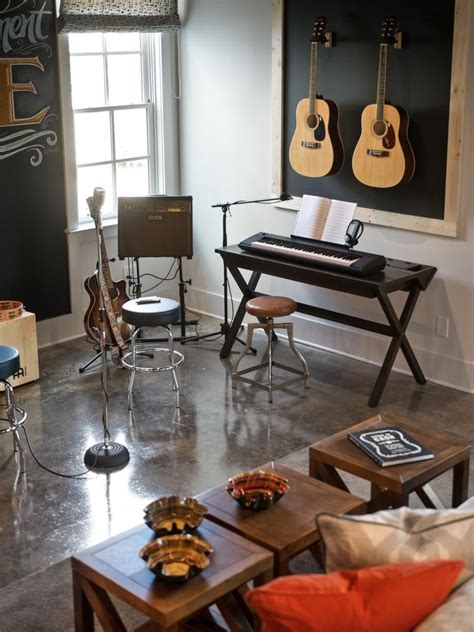 Stage Pictures From Hgtv Smart Home 2014 Music Room Decor Music Room