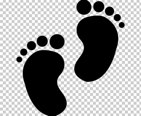 Footprint Infant Child Png Clipart Baby Feet Black Black And White