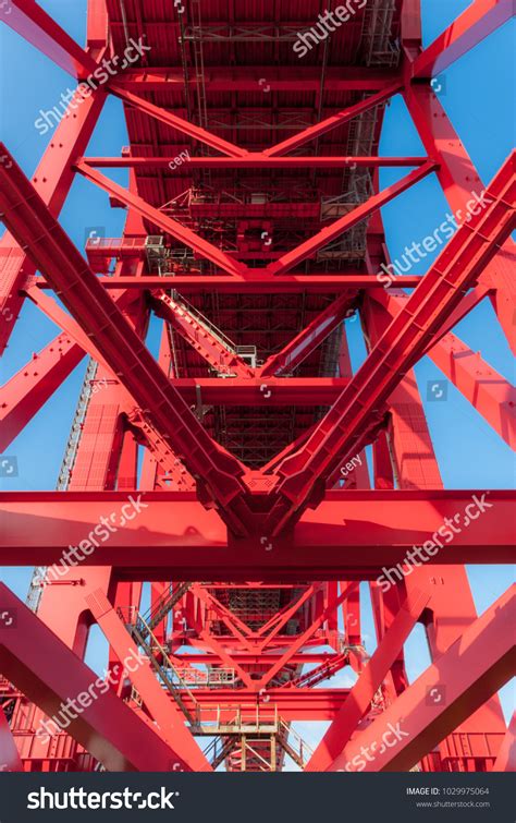 Structure Cantilever Truss Bridge Osaka Japan Stock Photo 1029975064