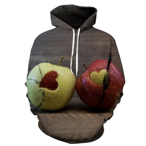 Pair Of Apples 3d Sweatshirt Hoodie Pullover Hoodies 3d