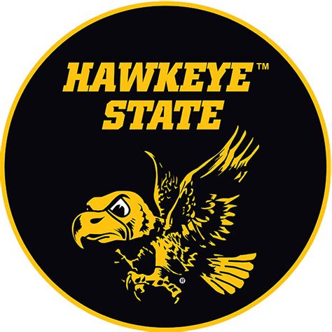 Iowa Hawkeyes Hawkeye State Decal