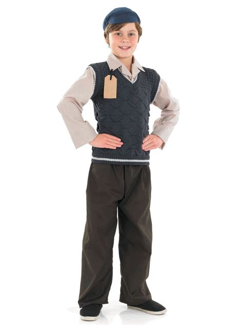 Child Evacuee School Boy Costume Fs3454 Fancy Dress Ball