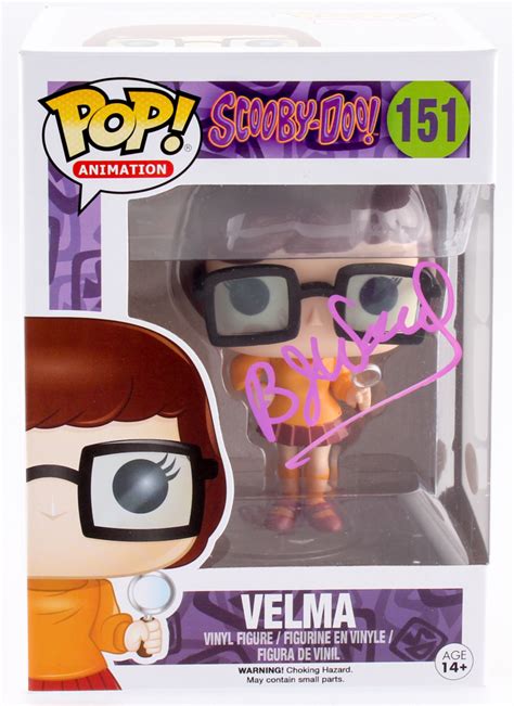 Bj Ward Signed Velma 151 Scooby Doo Funko Pop Animation Vinyl