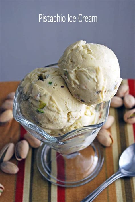 Tea cream may be introduced into almost any combination unless coffee were used. Pistachio Ice Cream - The Live-In Kitchen