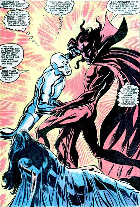 I Never Get Tired Of This Battle Silver Surfer Vs Mephisto Silver