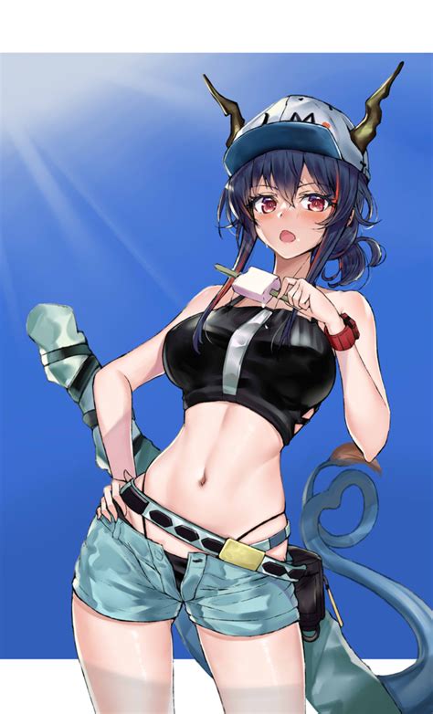 Srpzk Chen Arknights Female Tourist C Arknights Arknights Commentary Request Highres