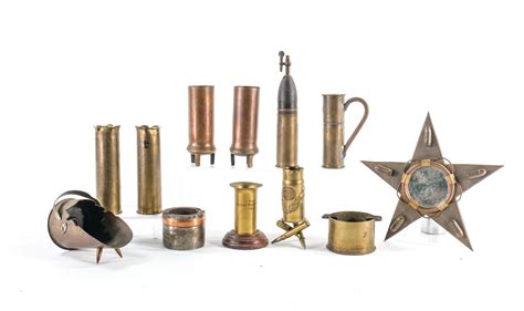 Excellent Wwi Trench Art Group Ct Firearms Auction