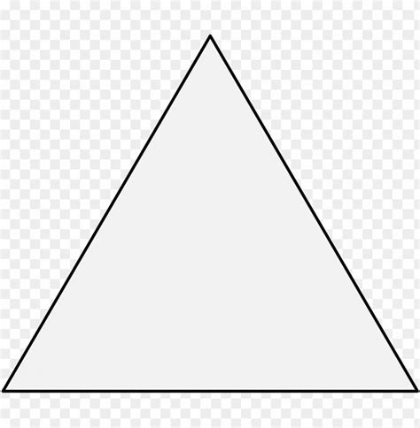 Triangle Black Triangle With A White Outline Png Transparent With