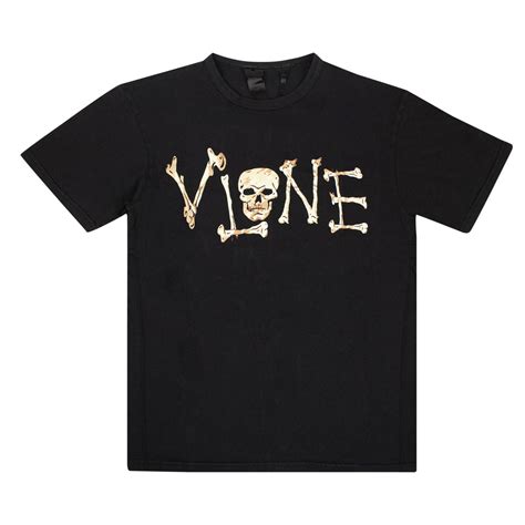 Vlone Bones T Shirt Black Vlone 1020 100000103bts Blac Goat