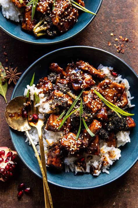 Spicy Sesame Chicken And Ginger Rice Yummy Recipe