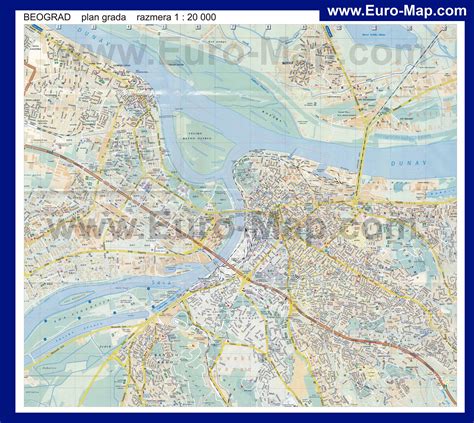 Карты Белграда Подробная туристическая карта Белграда с
