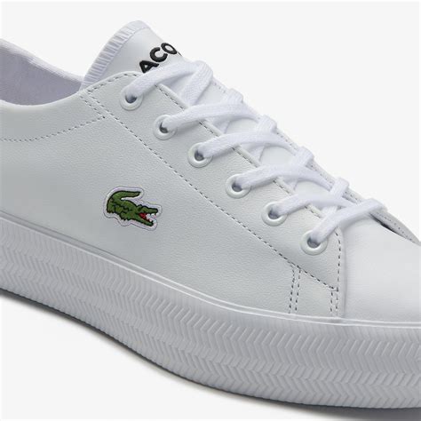Sneakers Womens Lacoste Gripshot Leather And Synthetic Trainers White