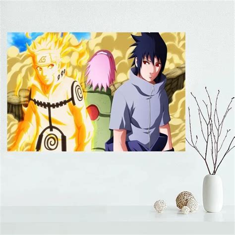 Custom Canvas Naruto Poster Art Decoration Poster Cloth Fabric Wall