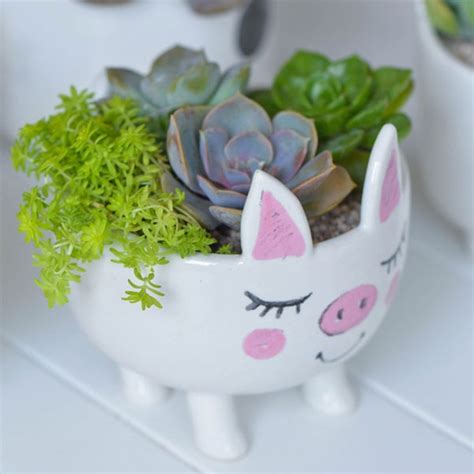 Cute Ceramic Animal Planter Apollobox