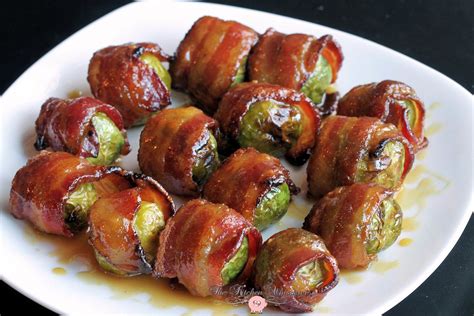 Candied Bacon Wrapped Brussels Maple Dijon9 Bacon Wrapped Brussel Sprouts Brussels Sprouts
