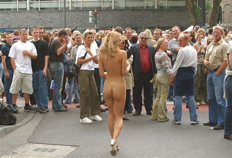Naked Girl In Crowd Telegraph