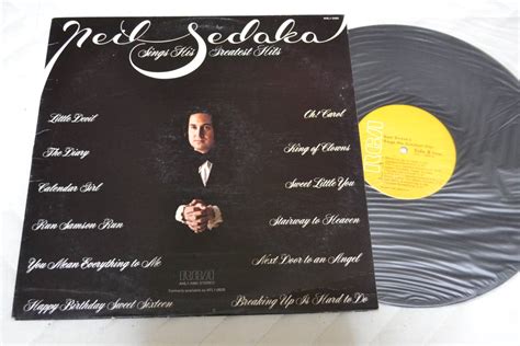 Yahoo Lp Neil Sedaka Sings His Greatest Hits Us