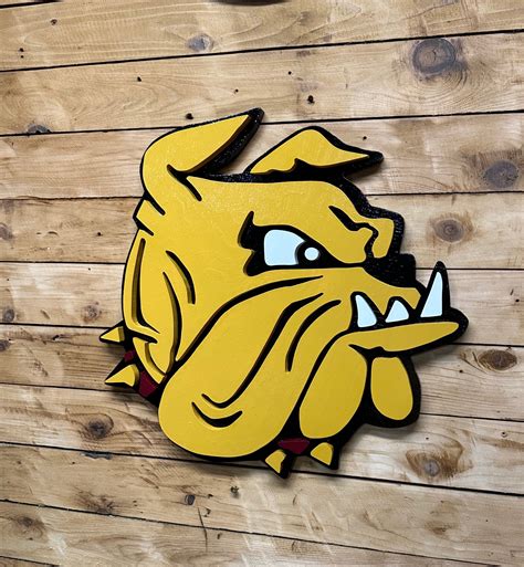 Umd Bulldogs 3d Sports Logo Wood Wall Art Sign U Of Minnesota Etsy